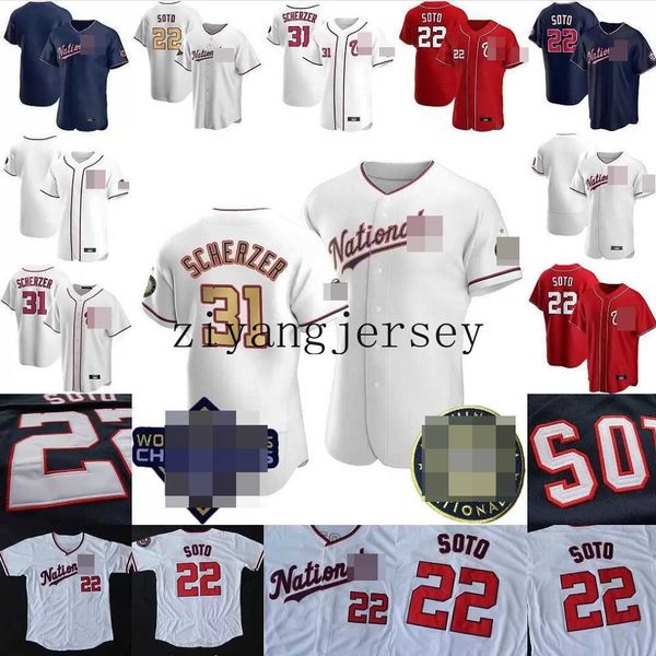 

2022 21 New 31 #7 Trea Turner 37 Stephen Strasburg 22 Juan Soto Men Women Youth Custom Authentic Baseball Jersey