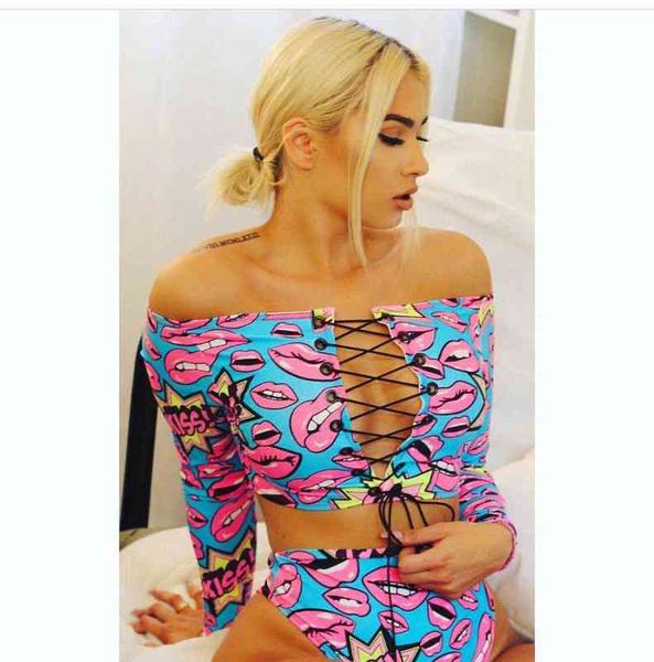 

long swimsuit sleeve fishing net triangle bikini bandage, White;black