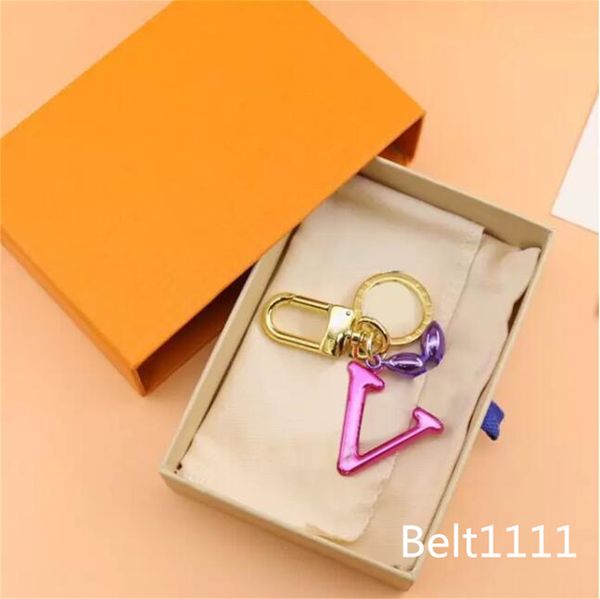 Designer v keychain Fashion Purse Pendant Car Chain Charm Bag Trinket - High Quality AAA Quality with Box and Dust Bag - Exquisite Gift Accessories for Bags