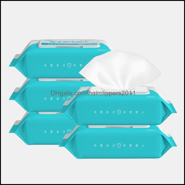 

wet tissue 50pcs/lot portable disinfection antiseptic wipes pads alcohol swabs skin cleaning disposable drop delivery 2021 sanitary paper he
