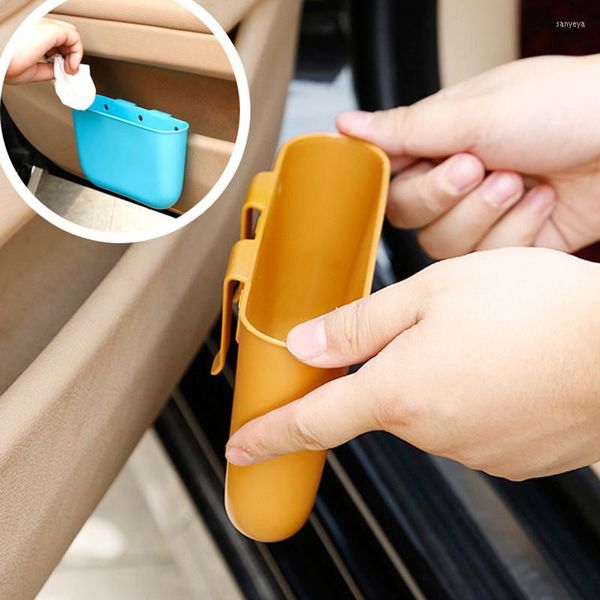 Car Organizer Storage Box Phone Garbage Glasses Holder Accessori interni Articoli vari Auto Door Side Hanging Pocket Trash BinCar