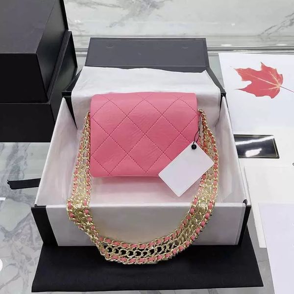 

new women glitter designer bags vintage messenger bag wide handbag designers gold-tone metal oversized chain hardware diamond quilting tote