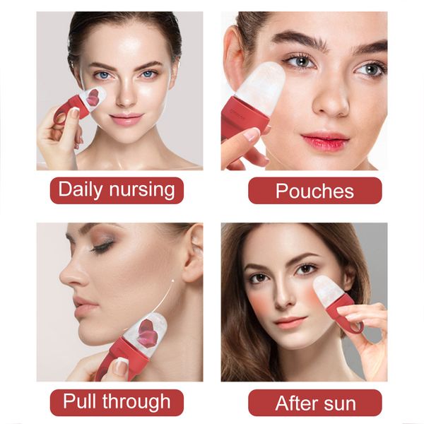 

skin care ilicone eye ice ball face massager roller cold therapy reusable able ice cup eye massage