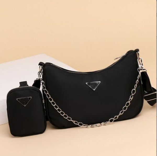 

designer bags handbags for women luxury shoulder bag lady chest pack lady composite tote chains canvas handbag purse messenger hobo 3 in 1 v, Black;red