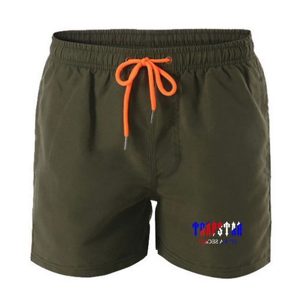

summer trapstar brand men swiming shorts water sports mens quick drying surf beach with lining swim trunks male swimwear 2023 zzhy, White;black