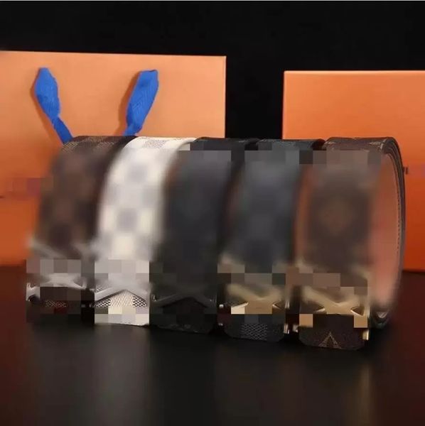 

lvs ggs louiseity viutonity vuttons 2022 belts men new genuine leather promotional automatic e buckle belt fashion gift belt, Black;brown