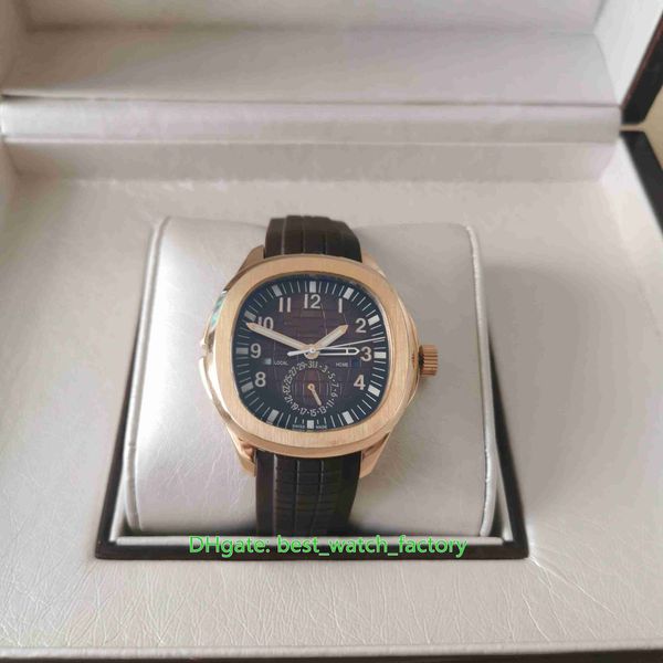 4 colorido masculino de alta qualidade 40,8 mm 5164 5164r-001 18k Rose Gold Rubber Bands Sapphire Glass Watches