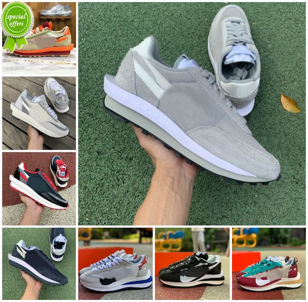 

sacais orange blaze waffle vaporwaffle running shoes mens womens nylon white black sail gum sesame game royal fragment grey blue void ldv