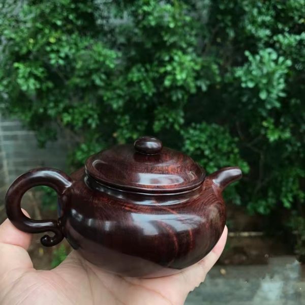

china hainan chrysanthemum pear (huanghuali) pot art ornaments chinese style handicrafts [antique pot]