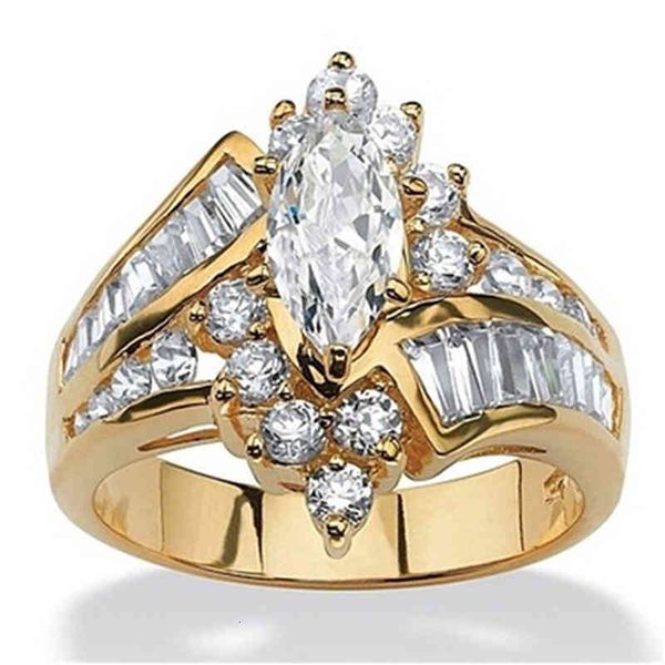 

jewelry ring classic luxury oval white cz gold propose marriage women's fine jewellery gift fashion party bridal engagement wedding, Golden;silver