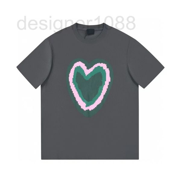 

men's t-shirts designer correct and tested version of 2022 summer new w family printed love pattern versatile short sleeve t-shirt toht, White;black