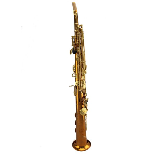 

high grade one piece body and curved neck soprano saxophone