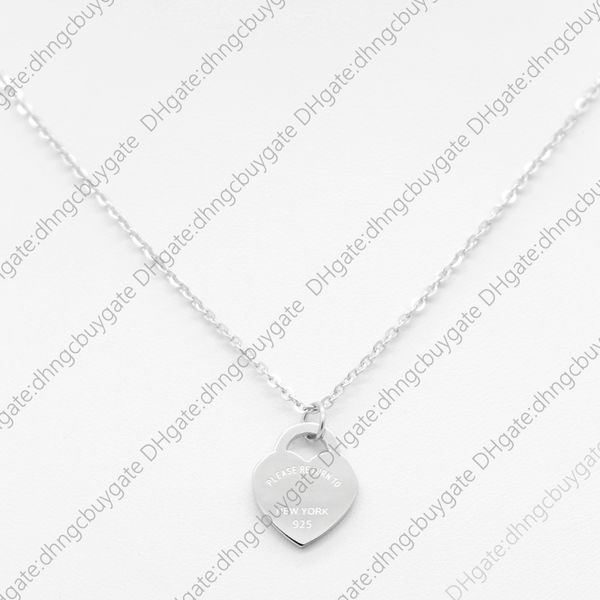 

stainless designer style steel fashion t necklace jewelry heart-shaped pendant love necklaces for women's party wedding gifts wholesale, Black