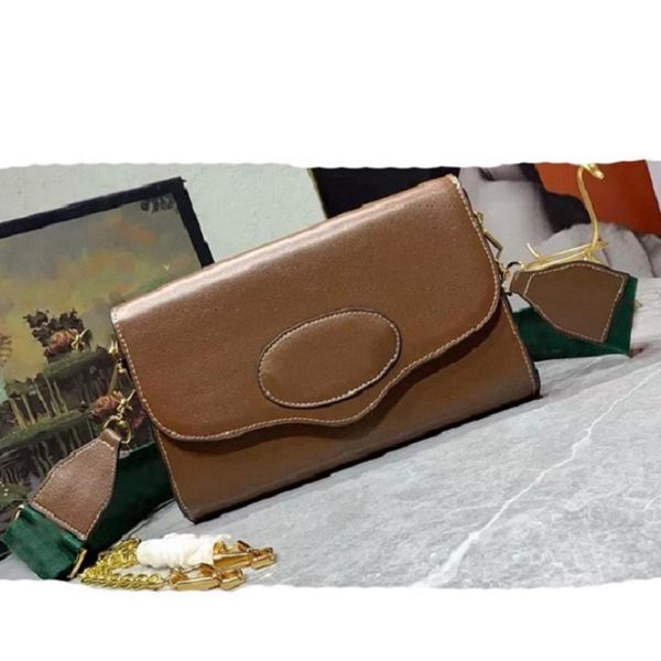 3aaa de alta qualidade Luxo senhoras moda crossbody bolsa clássico fivela de calça de cavalo envelope cadeia de embalagem bolsa de ombro bolsa tamanho 677286 navio grátis