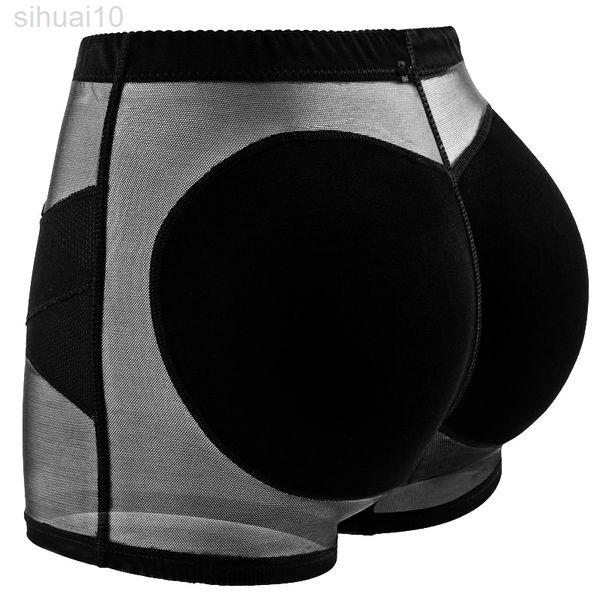 Abito da donna Big Ass Sexy Butt Lifter Seamless Shapewear imbottito Hip Enhancer Booty Pad Push Up Bil Pantaloni Intimo Body shaper L220802