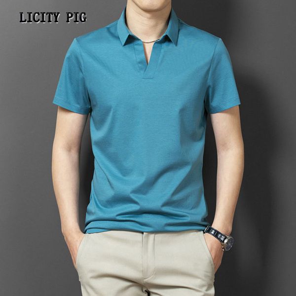 

summer brand mens ice silk polo breathable polo shirts with short sleeve casual fashions pink t shirt business clothes men, White;black