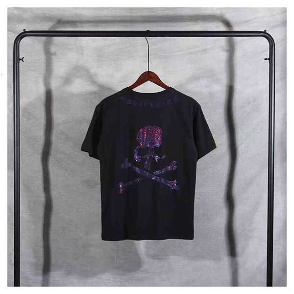 

2021 new luxury mastermind mmj skull bone diamond t shirts couple t-shirt street hip hop 100% cotton t-shirts tee men oo5w, White;black