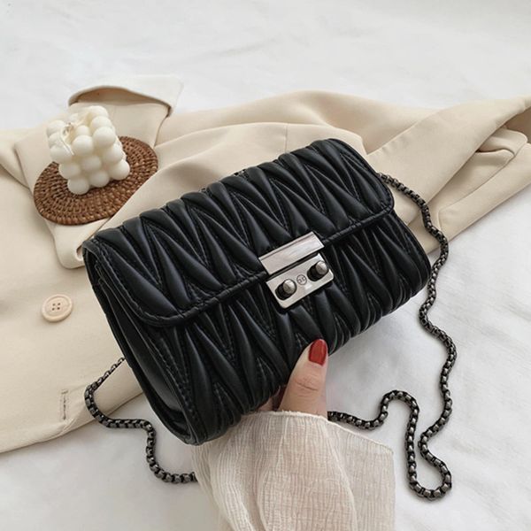 

designer bag shoulder crossbody bags with metal chains and sewing 20.5cm