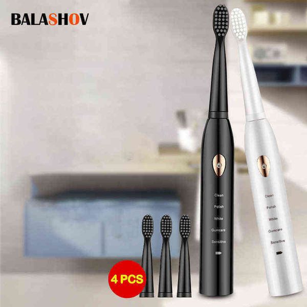 

toothbrush electric toothbrush usb rechargeable houseehold whitening waterproof ultrasonic for men and women couple's set 0315