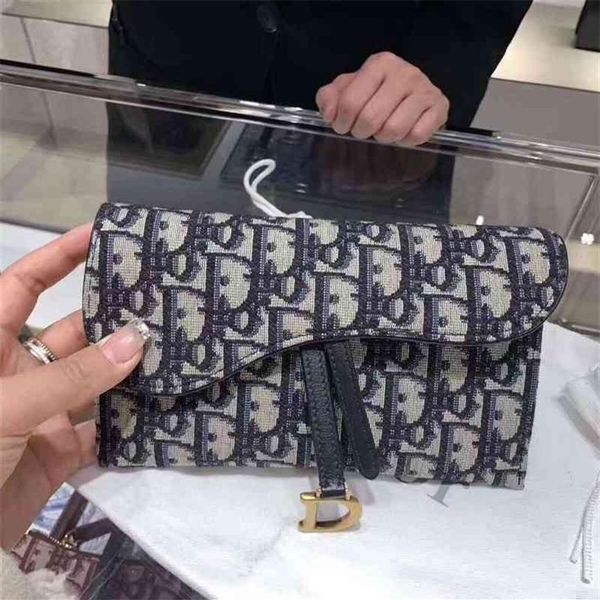 

di0p women's designer women oblique printed saddle woc chain flip one shoulder messenger bag237g