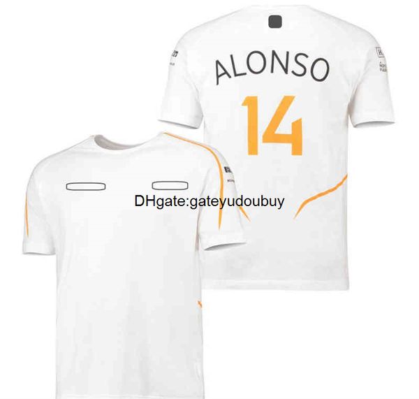 

high-quality cotton t-shirt men and women summer short-sleeves shirt mclaren f1 lando norris motorcycle suit bss8, White;black