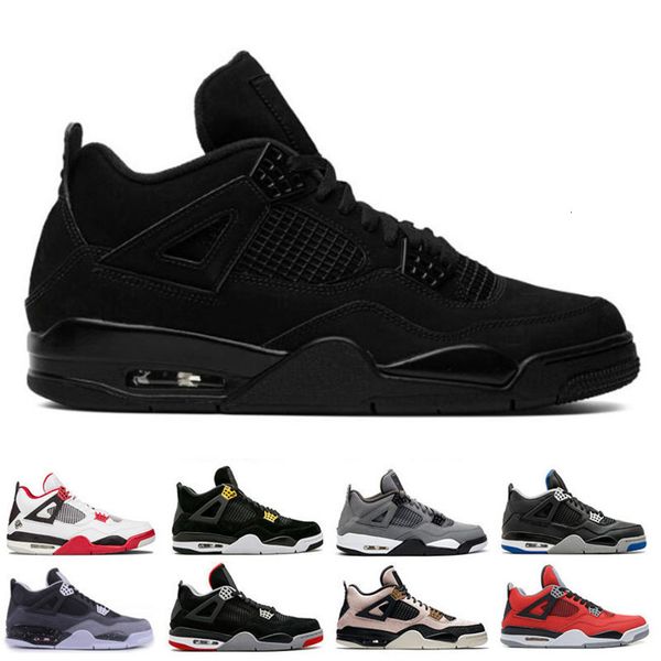 

with box 4 mens jumpman basketball shoes court purple loyal blue pine green bred pure money 4s sneakers sports