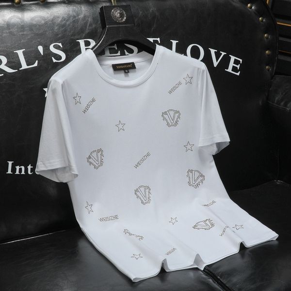 

men's t-shirts designer 2022 summer short sleeve t-shirt men's half bottomed shirt slim fit t-shirt tight clothes long, White;black