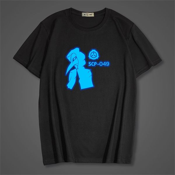 

summer scp foundation print childrens tshirt scp049 men women short sleeve casual streetwear tees 220608, White;black