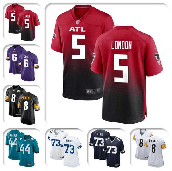 

2022 New Draft Jersey Mens Women Youth Kids Kenny Pickett Tyler Drake Smith Lewis London Cine Dalvin Cook game american football jerseys all, Colour