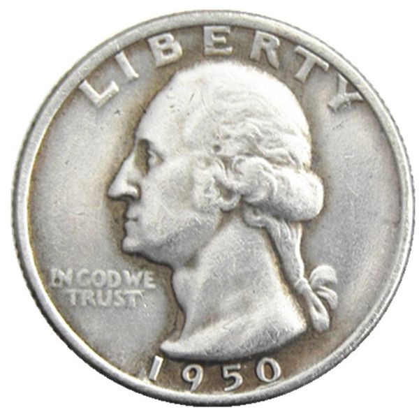 

us 1950-p-s-d washington quarter dollar craft silver plated copy coins meta174i