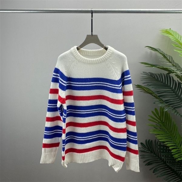 

color block stitching sweaters autumn winter sweater men women pullover knit jumpers couple sweatshirt harajuku long sleeve 220817, White;black