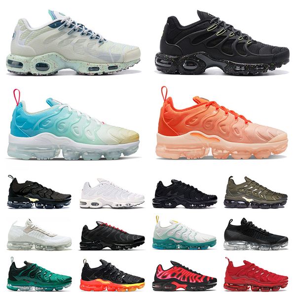 

designer running shoes plus tn big mens womens size us 13 terrascape mint green reflective black moc fly knit 1.0 2.0 orange gradients sport