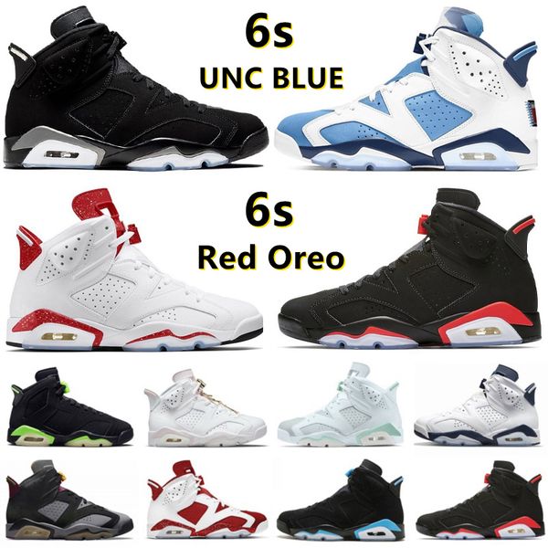 

jumpman 6 6s mens retro basketball shoes metallic silver georgetown unc red oreo mint foam electric navy bordeaux carmine black infrared men