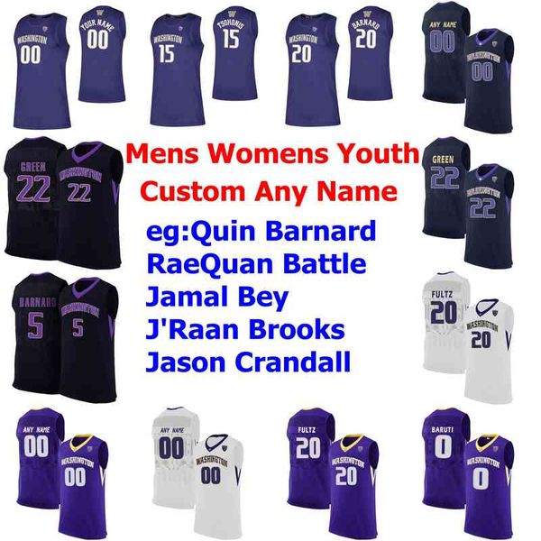 Washington Huskies College Basketball Jerseys Hameir Wright Jersey Matisse Thybulle Jaylen Nowell Markelle 20 Fultz David Crisp personalizado