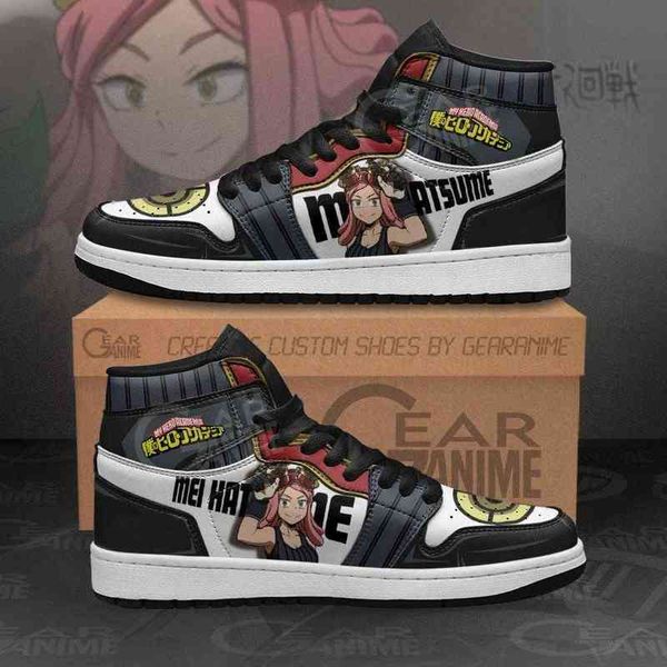 

bnha mei hatsume sneakers my hero academia anime shoes, Black