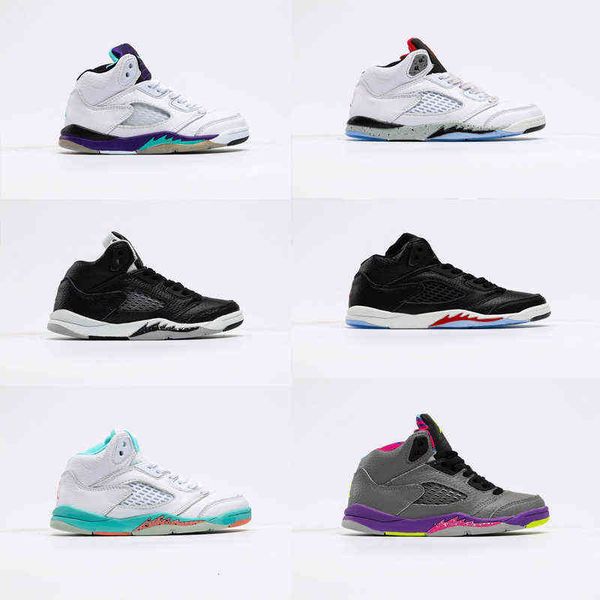 

kids bel-air 5s fresh prince grape oreo for sale gs sneakers boys basketball shoes wholesale prices us11c-us3y, Black