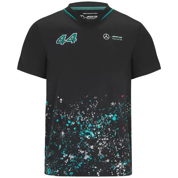 

mercedes amg petronas f1 lewis hamilton #44 sports t-shirt size s--l-xl-xxl-3xl-4xl-5xl, Black