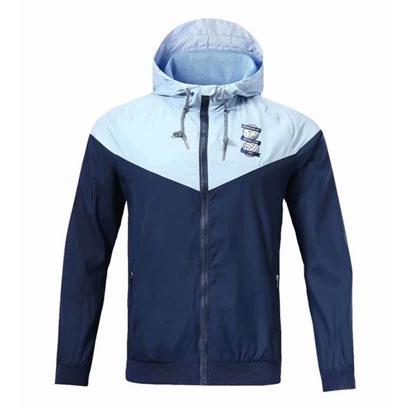 

2020 2021 birmingham city hooded windbreaker jacket winter windproof zipper quick dry hoodies sportswear soccer jacket runni273n, Black;red