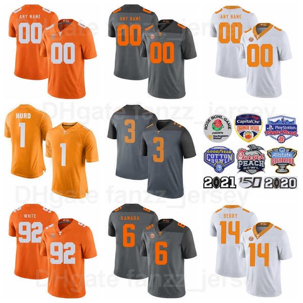 NCAA College Tennessee Volontari Calcio 3 Maglie JaVonta Payton 87 Jacob Warren 26 Theo Jackson 1 Trevon Flowers 33 Jeremy Banks 22 Jaylen McCollough University