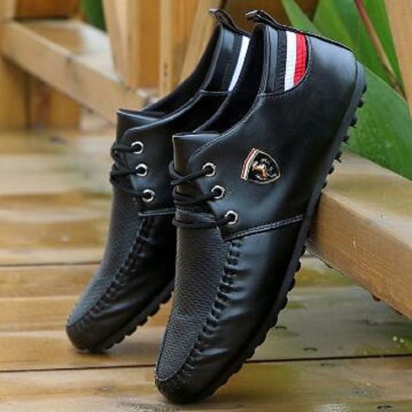

2022 breathable solid color slip men casual shoes men summer new style breathable men's peas shoes the british sneakers