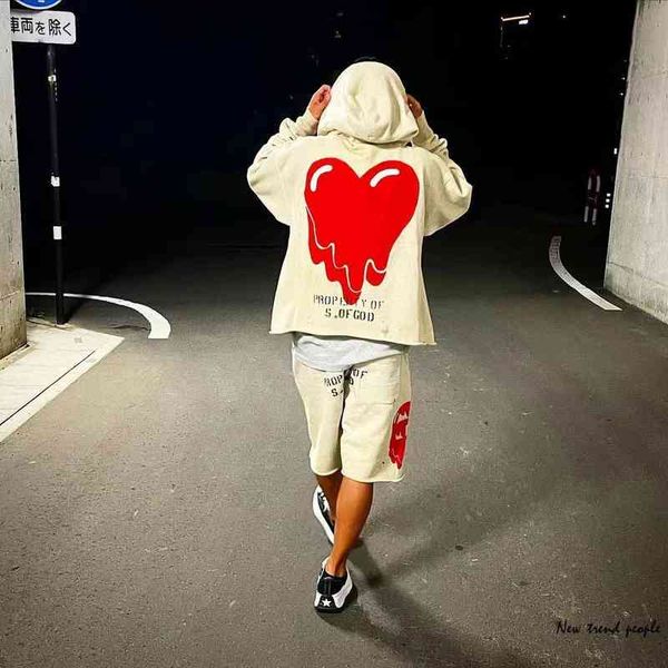 

men's fashion trend new personality casual brand shorts wholesale 2022 summer eu dissoing love printed worn and damaged beach, White;black