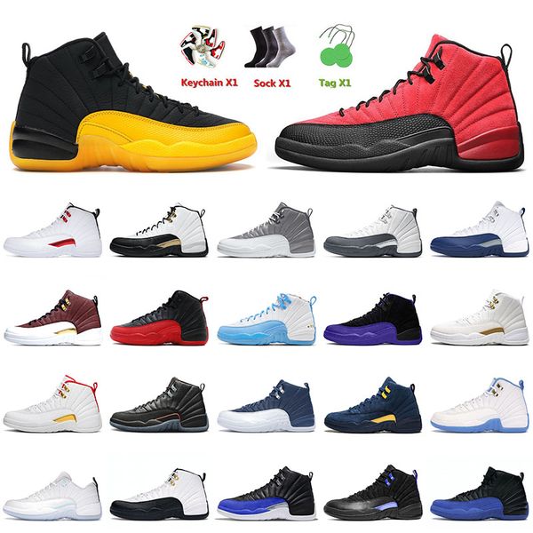 

jumpman 12 12s xii mens basketball shoes university gold grind hyper royal ice cream dark concord indigo low easter sneakers trainers size 1