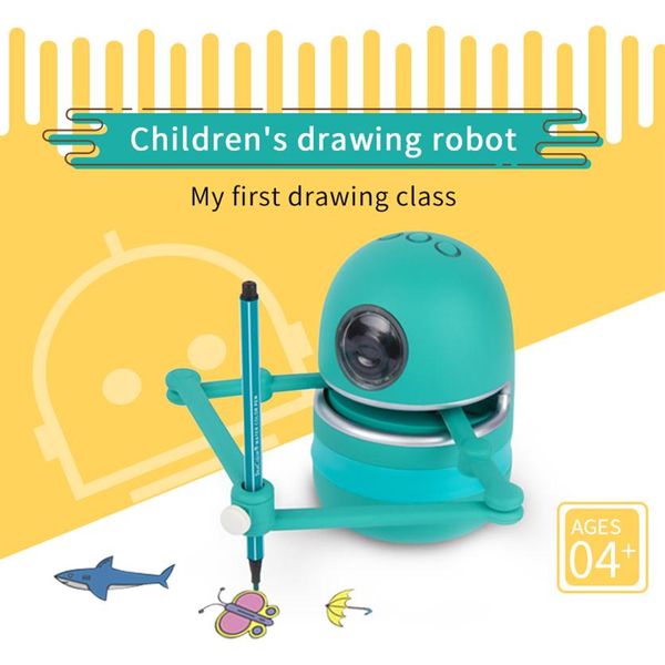 

landzo quincy magic q robot for students learn drawing tool boys girls children educational toys toxin220j, Silver