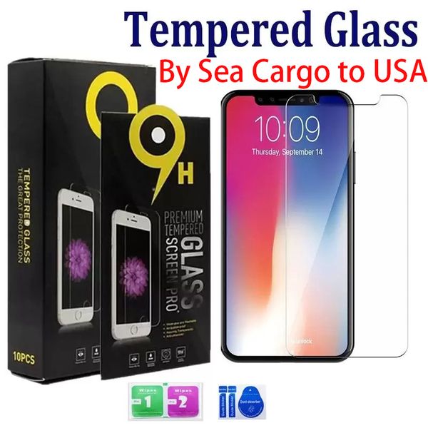 

screen protector tempered glass anti-scratch for iphone 13 12 x xs 11 pro max xr 8 7 6 plus protective front film with 10 in 1 retail packag