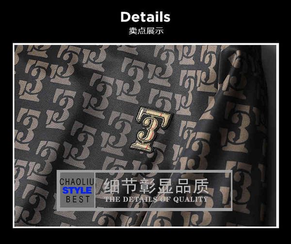 

men's clothing brand 2022 new four seasons men's round neck fashion embroidery leisure long sleeve pullover, Black
