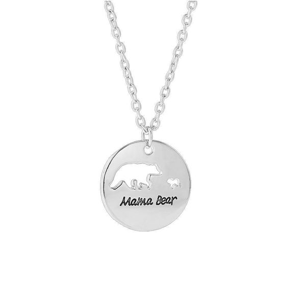 

pendant necklaces cartoon fashion chains cute bears letter 3 colors clavicle chain choker personality baby vintage rose exqu jllgut, Silver