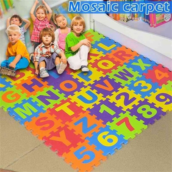 

36pcs baby floor foam puzzle mat crawling play pad carpet bm88 210402
