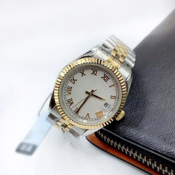 

with box womens watches 31mm lady 2813 mechanical automatic watch light outer ring stainless steel wristwatch fashion sapphire mirror watch, Slivery;brown