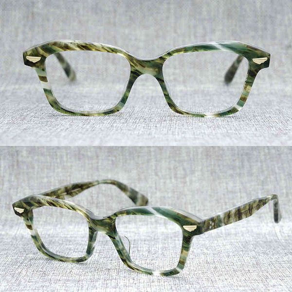 

vintage color matching eye sheet metal optical glasses, White;black