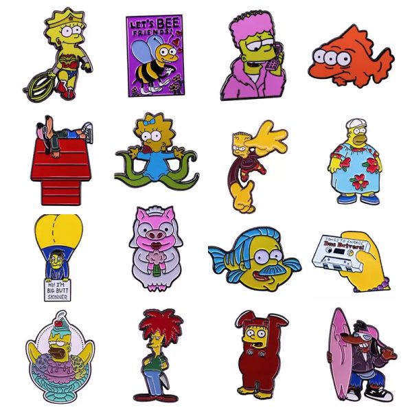 

pins brooches classic anime hard enamel pins movies tv women men lapel badges backpack collar fashion jewelry gifts for kids frien8596315, Blue